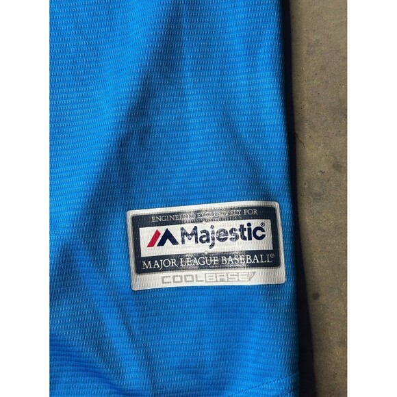 Miami Marlins Majestic Alternate 2019 Size L Cool Base Team Jersey Blue MLB - Picture 4 of 8